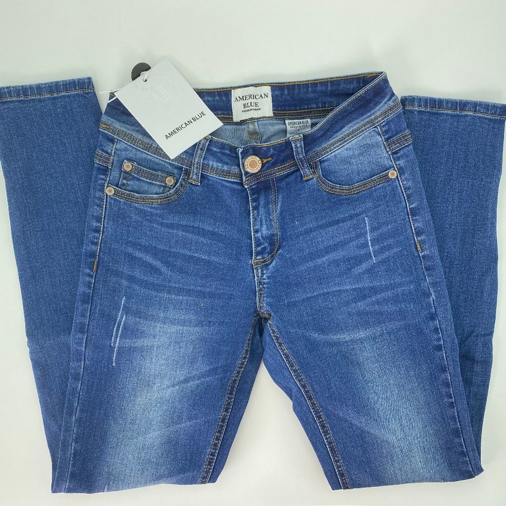 AMERICAN BLUE CROPPED SKINNY JEANS, SIZE 1, NWT